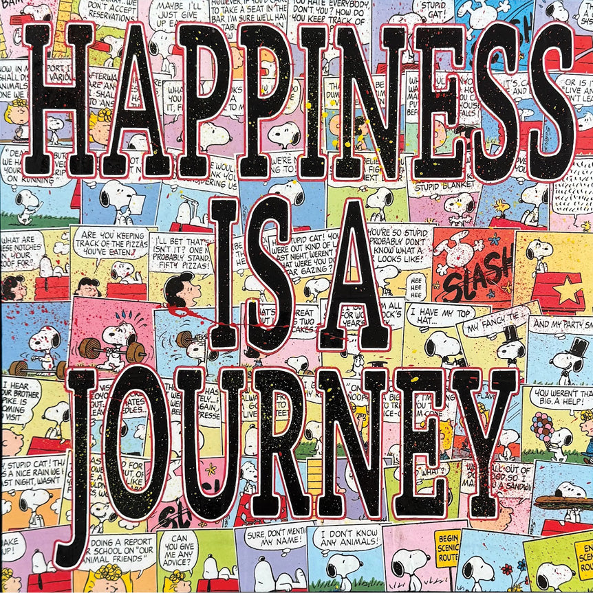 Happiness Is A Journey, 12" x 12"