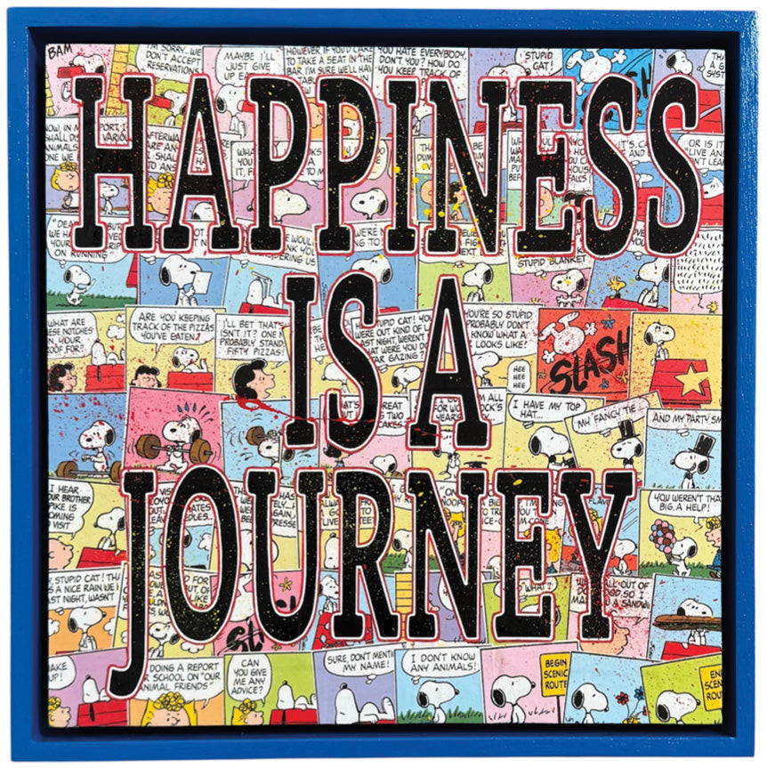 Happiness Is A Journey, 12" x 12"