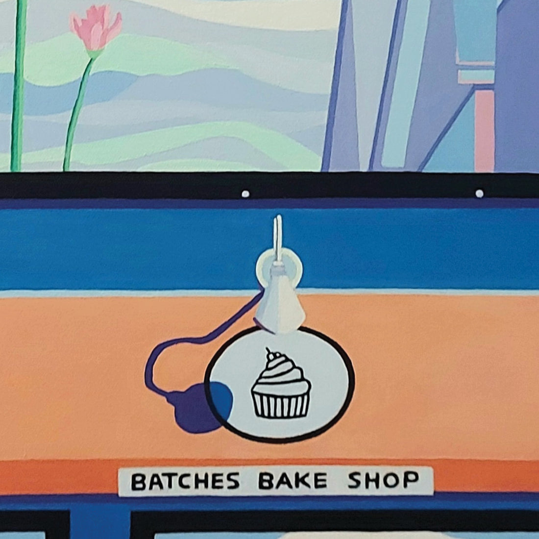 The Bake Shop, 18" x 18"
