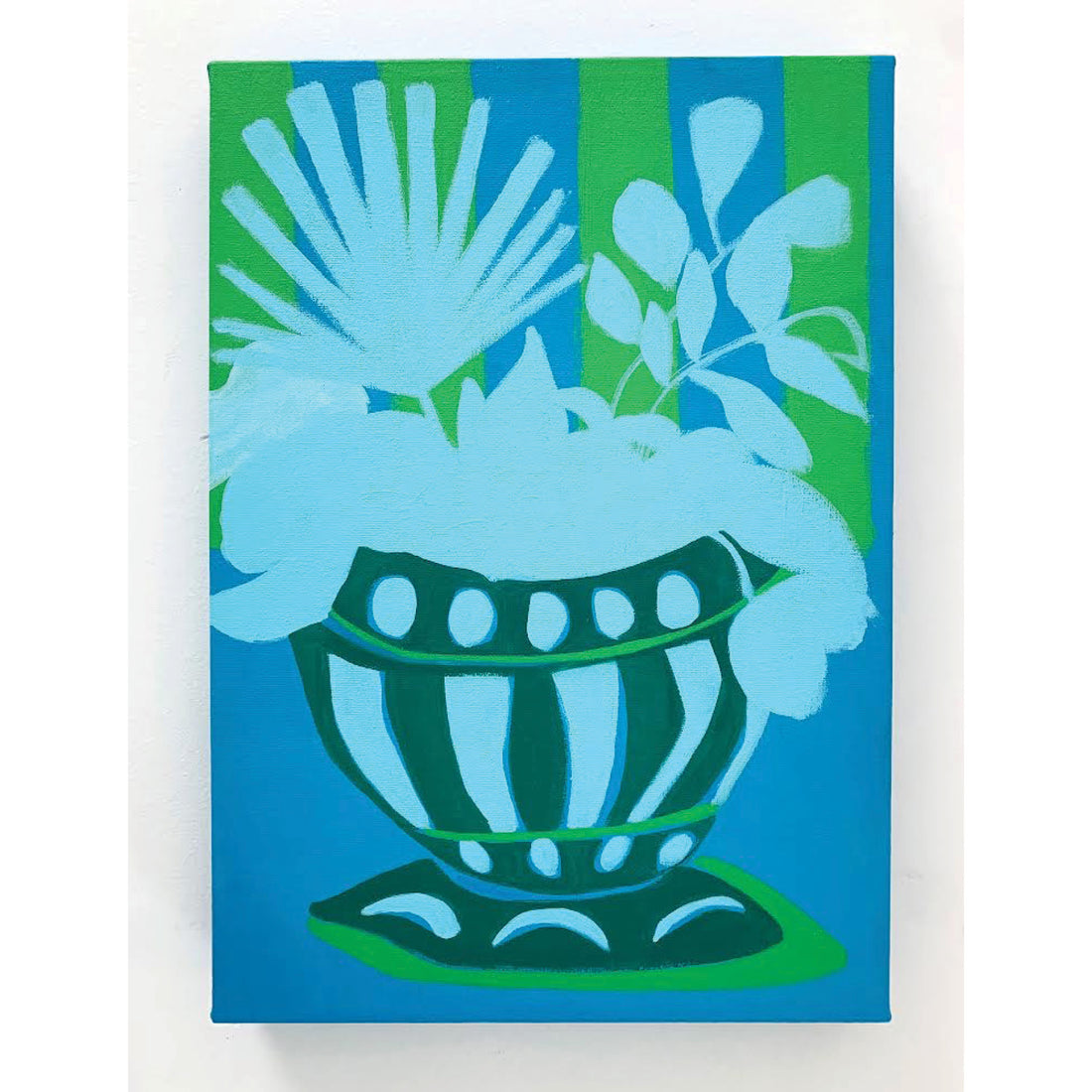 Palm Stripe Getaway, 16" x 12"