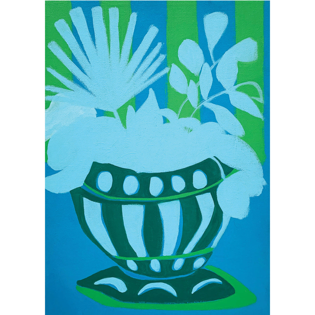 Palm Stripe Getaway, 16" x 12"