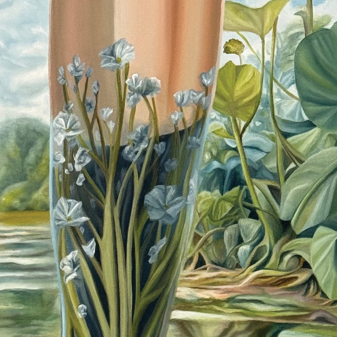 Bare to Pause, 36" x 24"