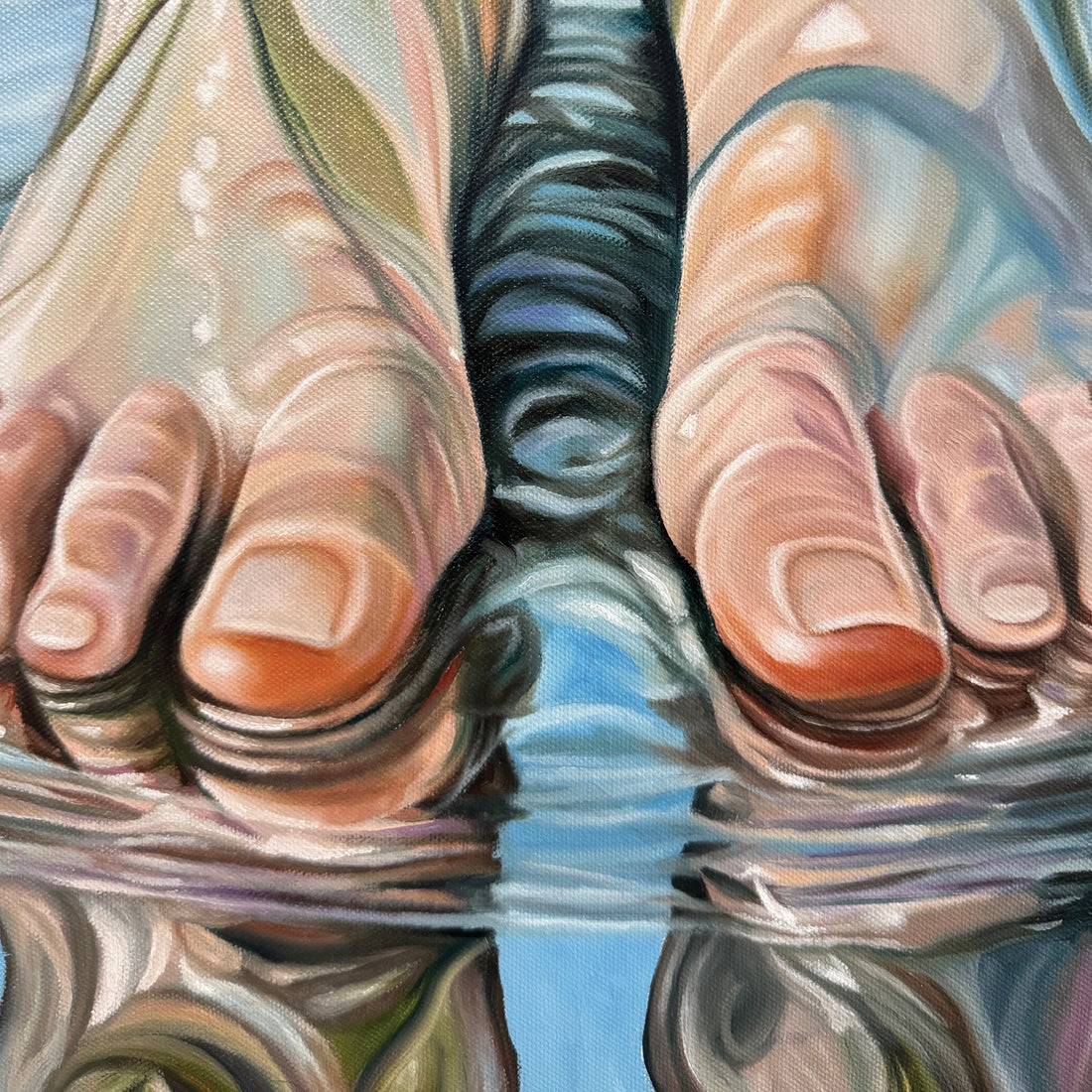 Bare to Pause, 36" x 24"