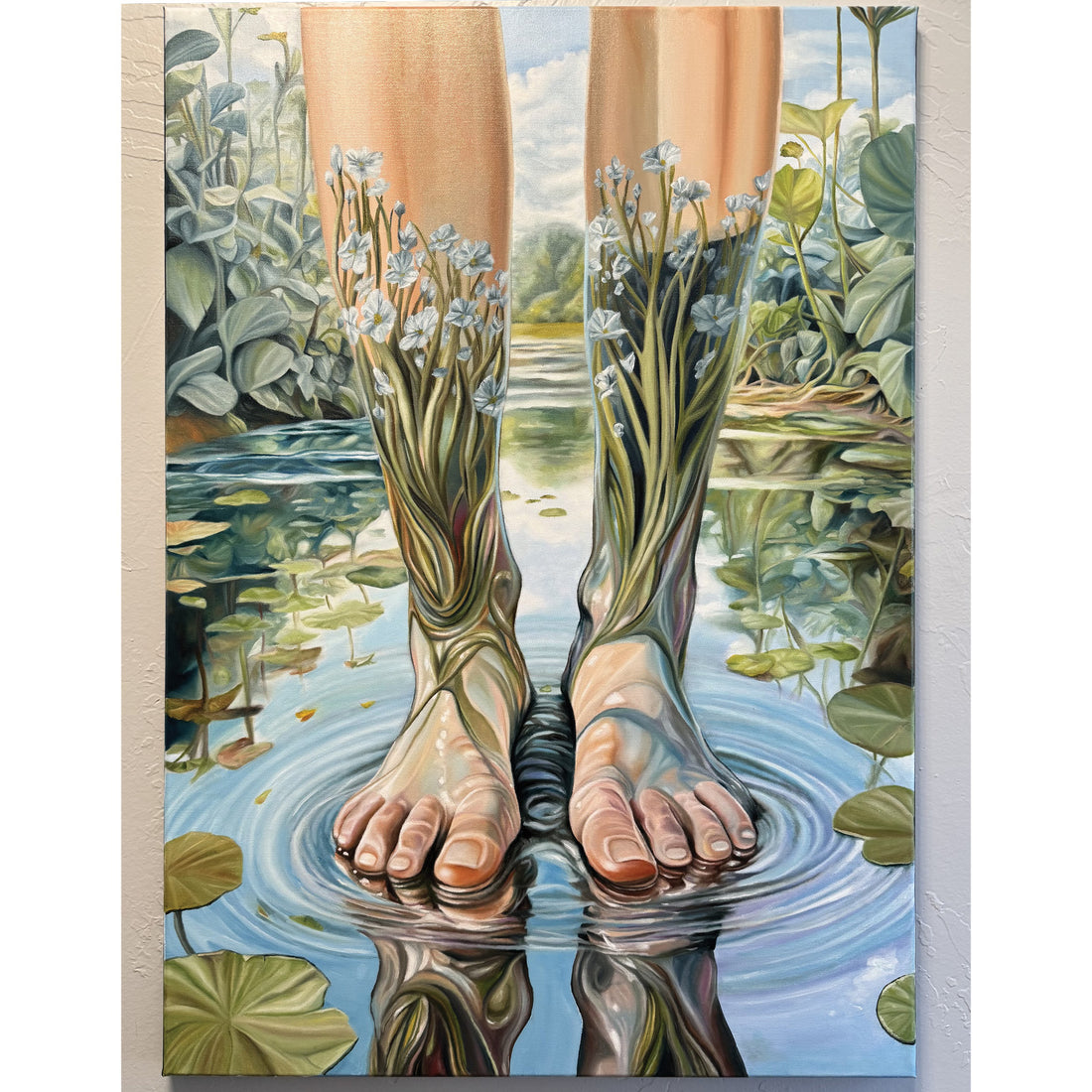 Bare to Pause, 36" x 24"