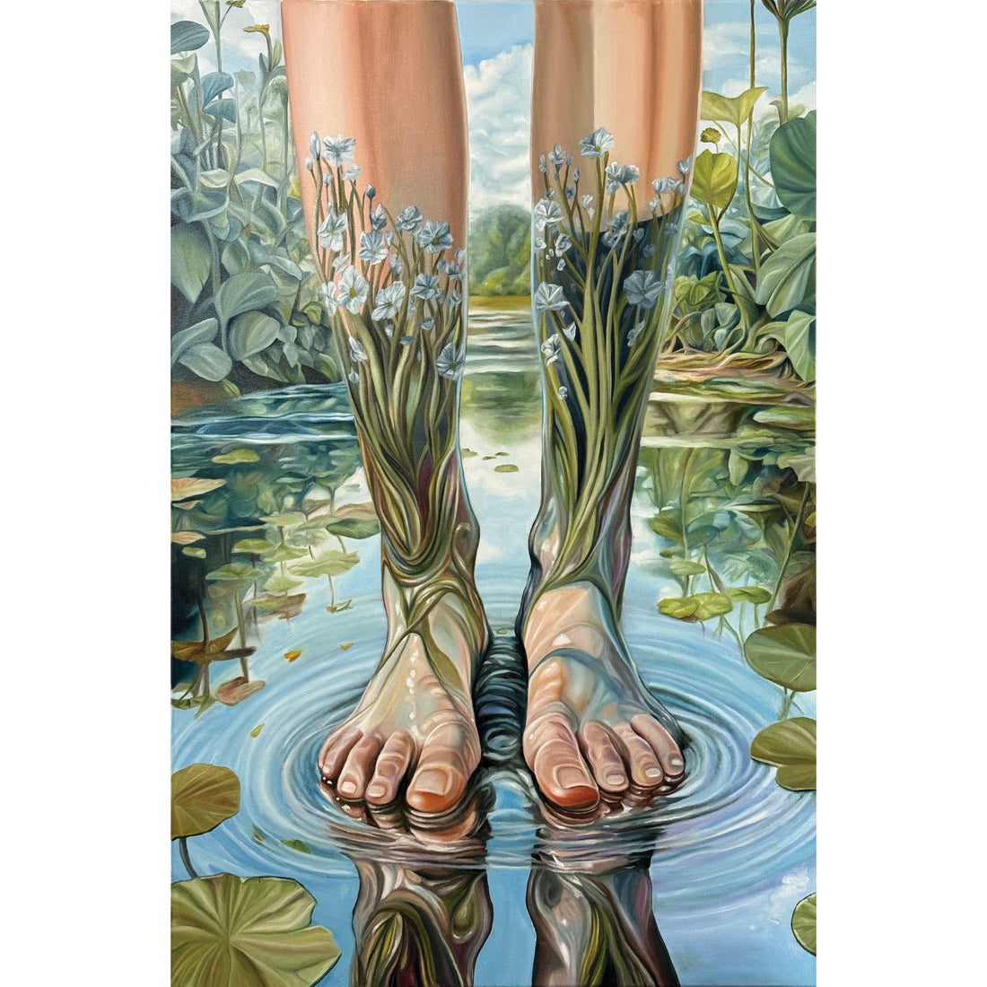 Bare to Pause, 36" x 24"