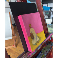 Woman at Pink, 10" x 8"