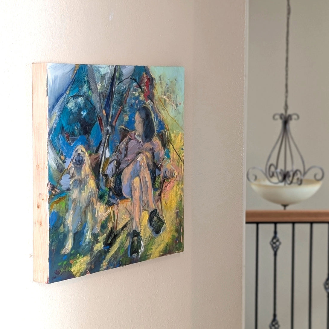 Is it OK if I Sit Here with You, 16" x 16"