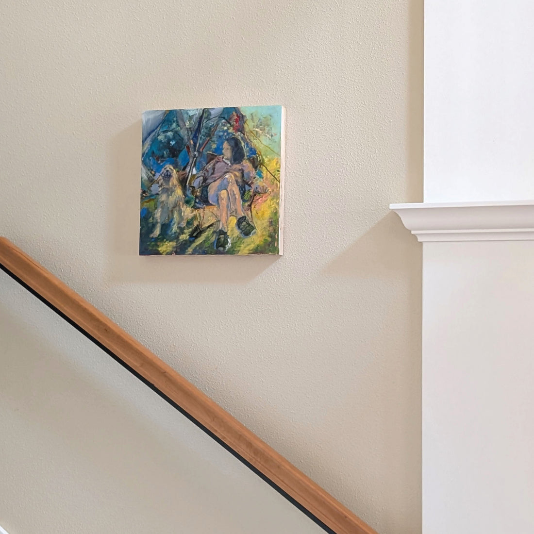 Is it OK if I Sit Here with You, 16" x 16"