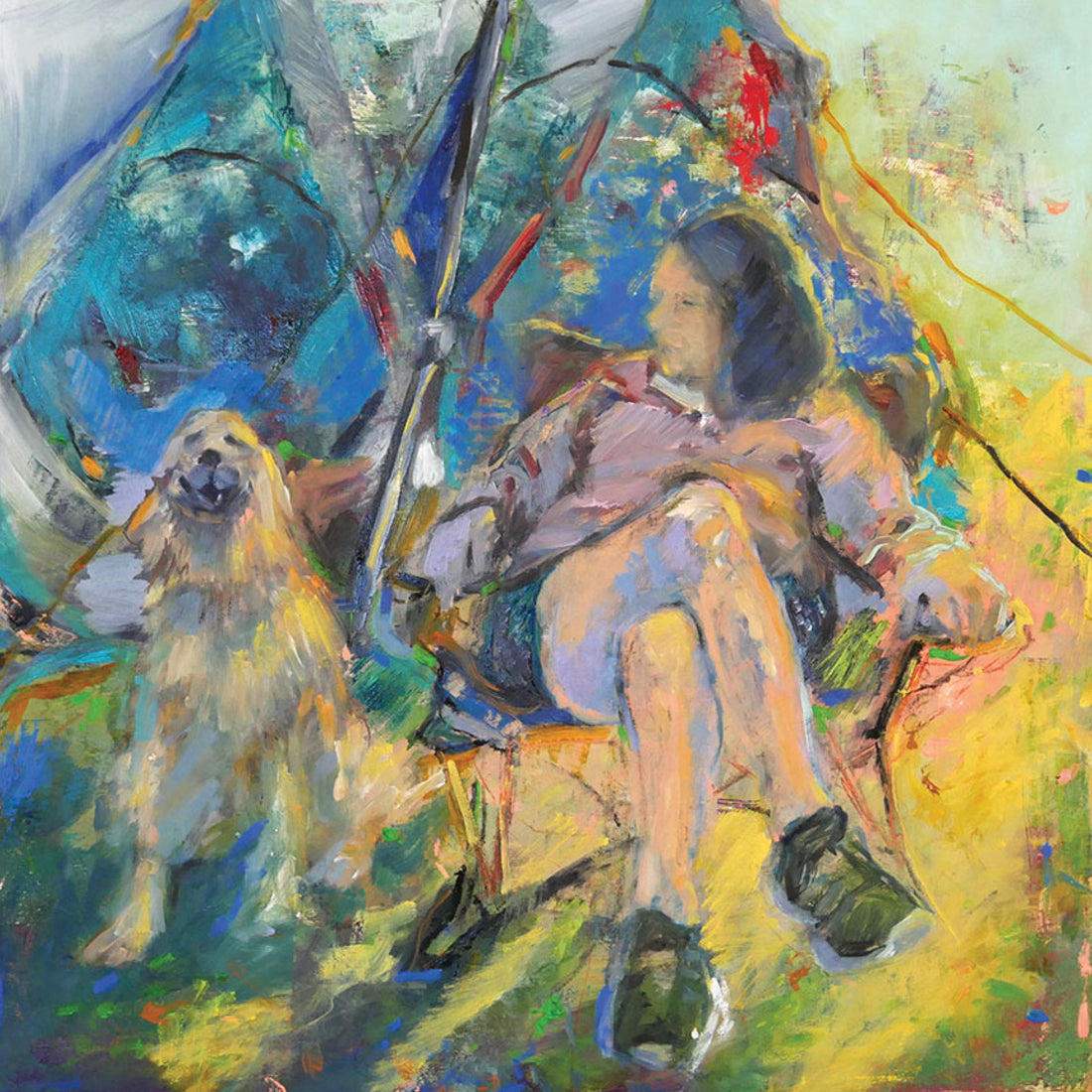 Is it OK if I Sit Here with You, 16" x 16"