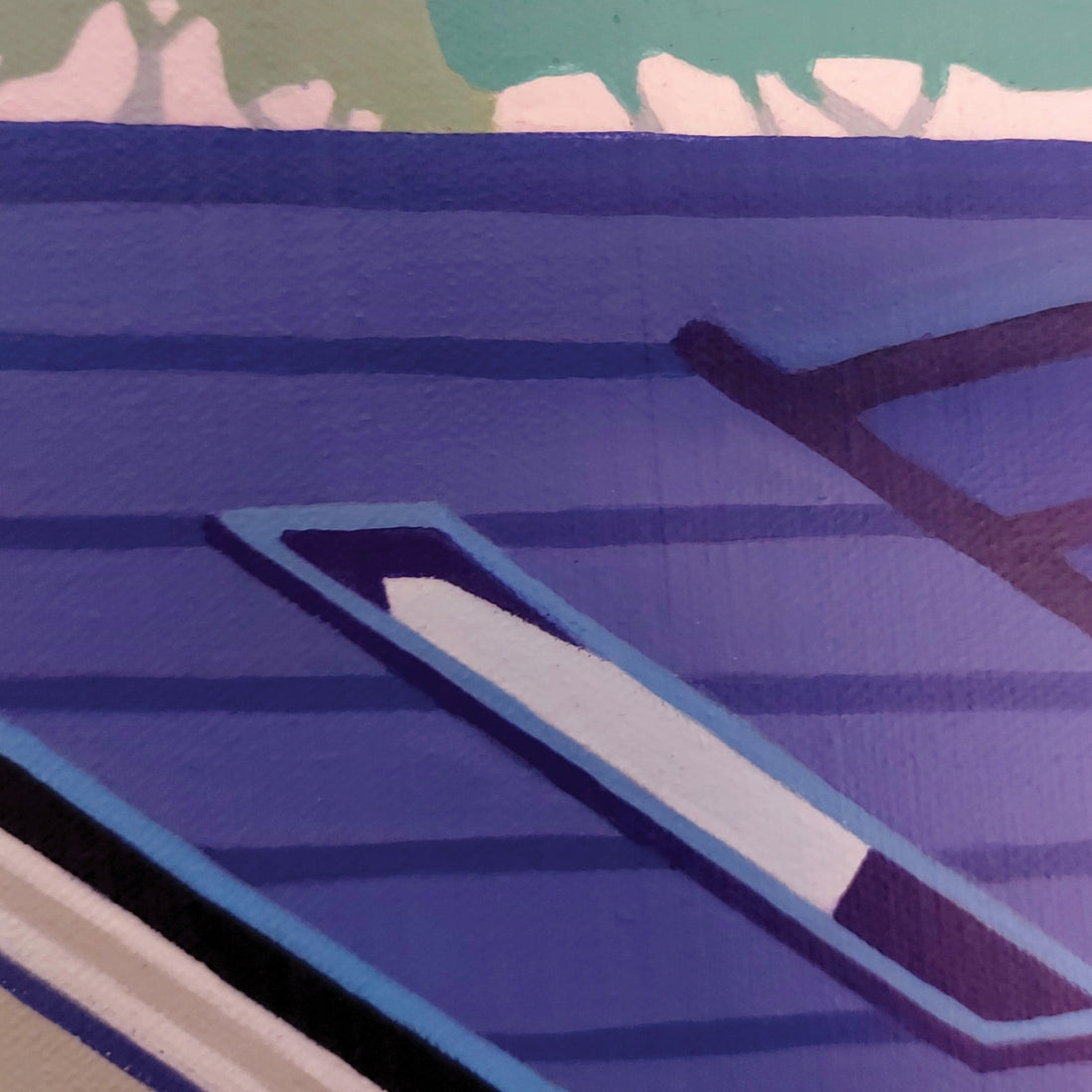 Jodi Kitto-Ward "Rising Moon" abstract landscape painting Canadian Artist