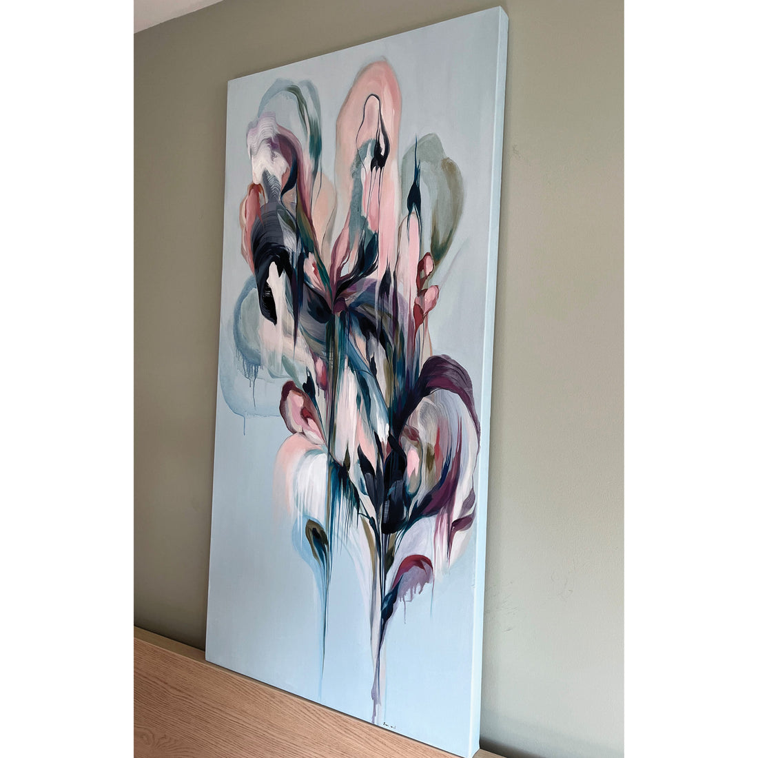 Laura Wood "Vertigo" abstract expressionistic painting Canadian Artist