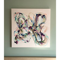 Laura Wood "Wings" abstract expressionism painting Canadian artist