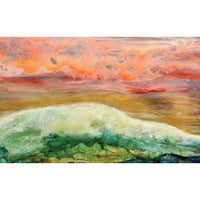 Lori Burke "Santa Theresa Sunset" abstract painting Canadian Artist