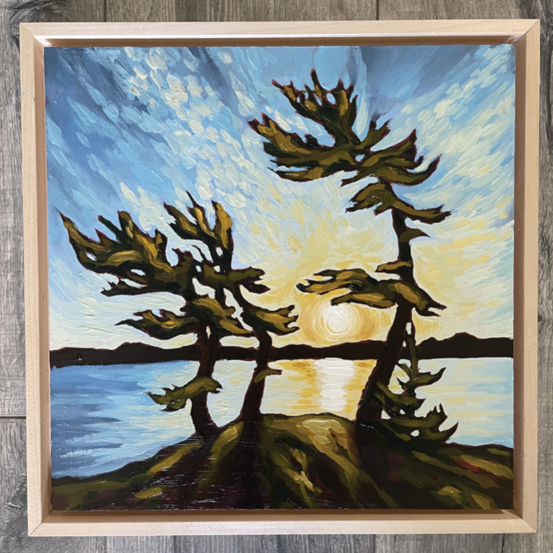 Marta Stares "Killbear Sun" landscape painting Canadian artist