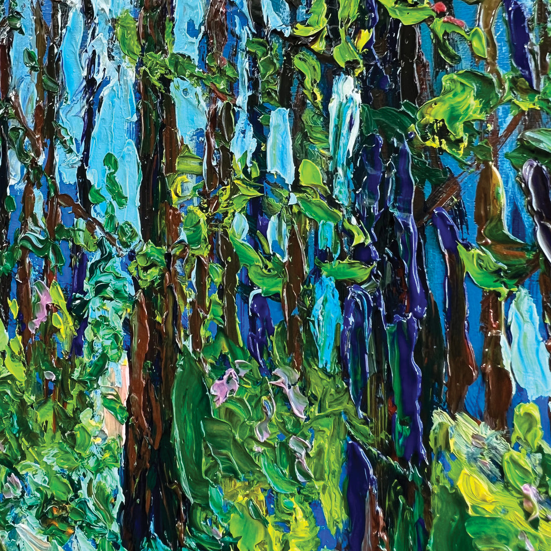 Anastasia Fedorova "Spring Forest" landscape painting Canadian Artist