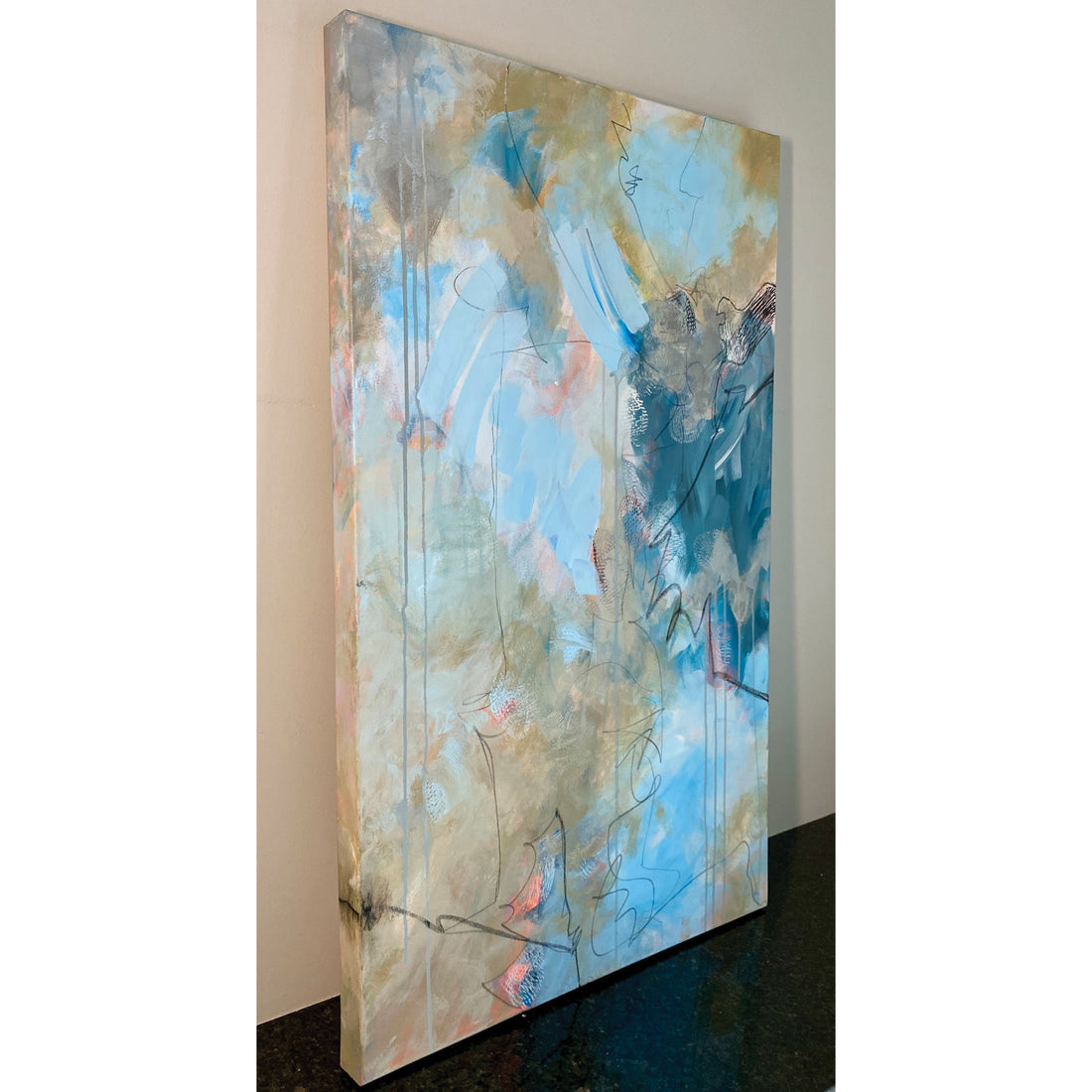 Connie OConnor "Inner Peace" abstract painting Canadian artist