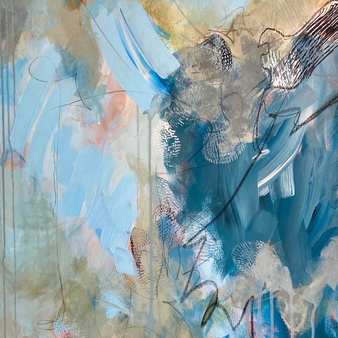 Connie OConnor "Inner Peace" abstract painting Canadian artist