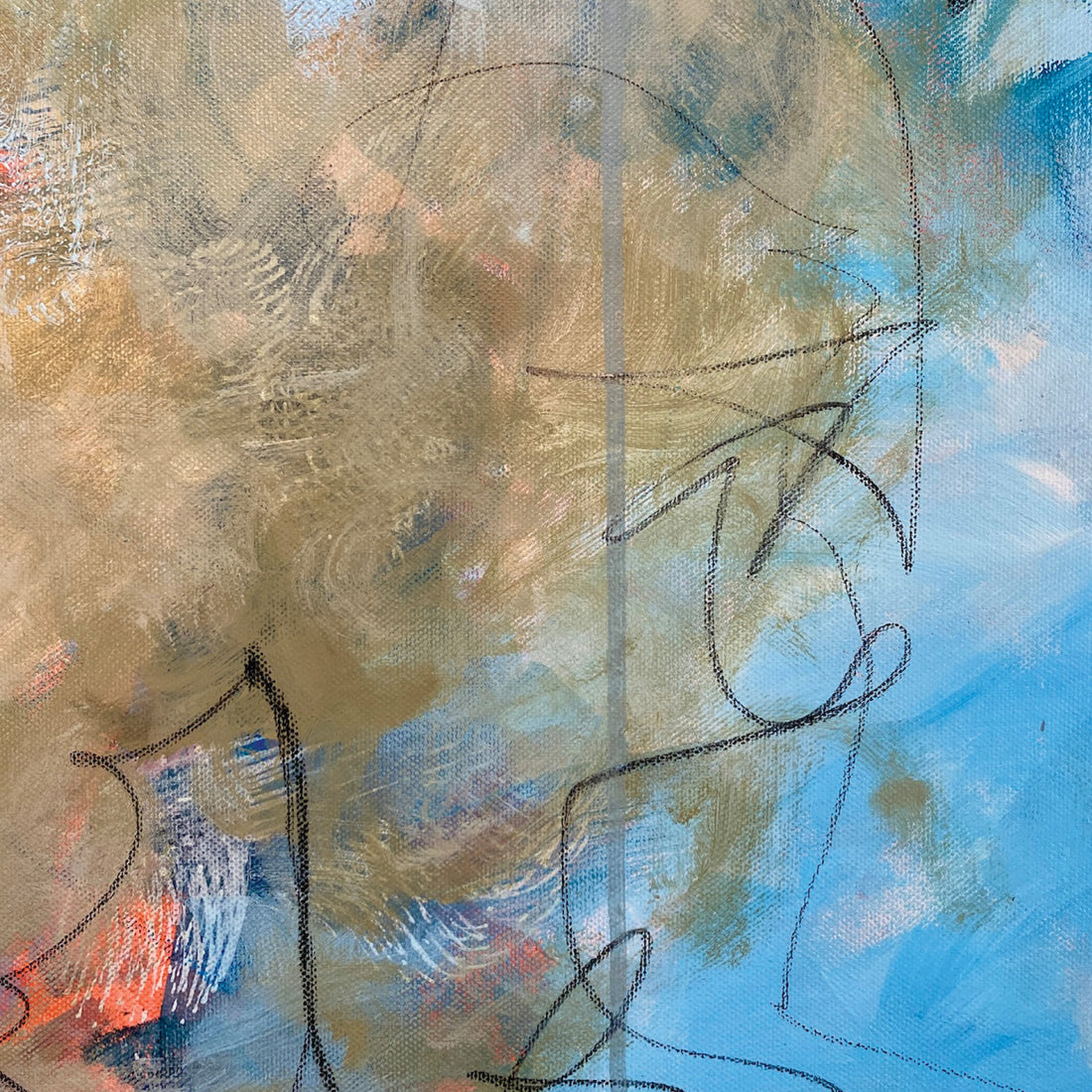 Connie OConnor "Inner Peace" abstract painting Canadian artist