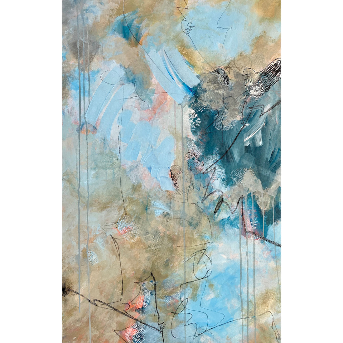 Connie OConnor "Inner Peace" abstract painting Canadian artist