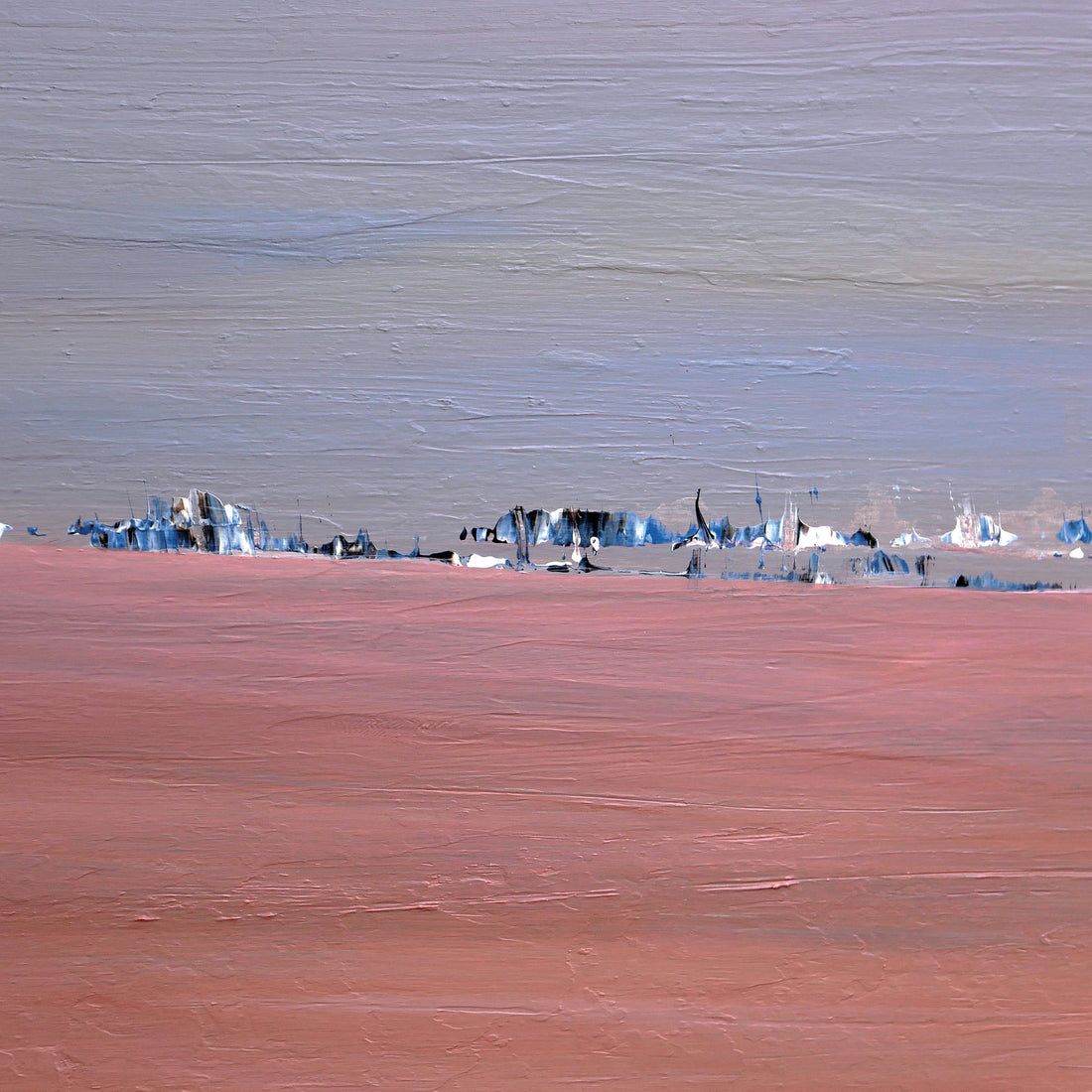 Robbie Kaye  "Ou Je Me Cache" abstract painting American artist