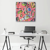 Eight Miles High, 30" x 30"