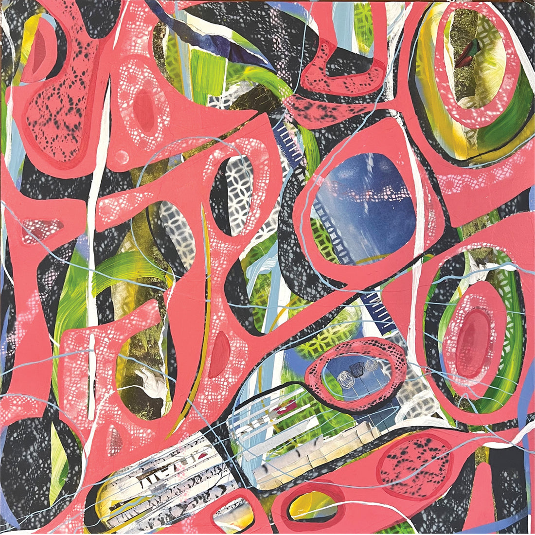 Shawn Marshall "Eight Miles High" abstract painting American artist