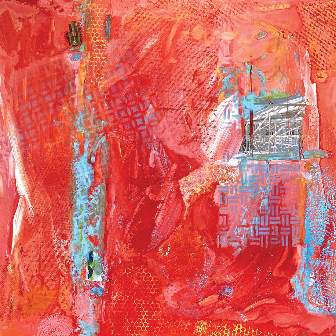 Shawn Marshall "Escape Hatch" abstract painting American Artist