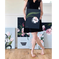 Bibiana Hooper "Solari 6" abstract floral painting Canadian Artist Kefi Art Gallery