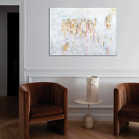 Lori Burke "Ascending" abstract figurative painting Canadian Artist Kefi Art Gallery