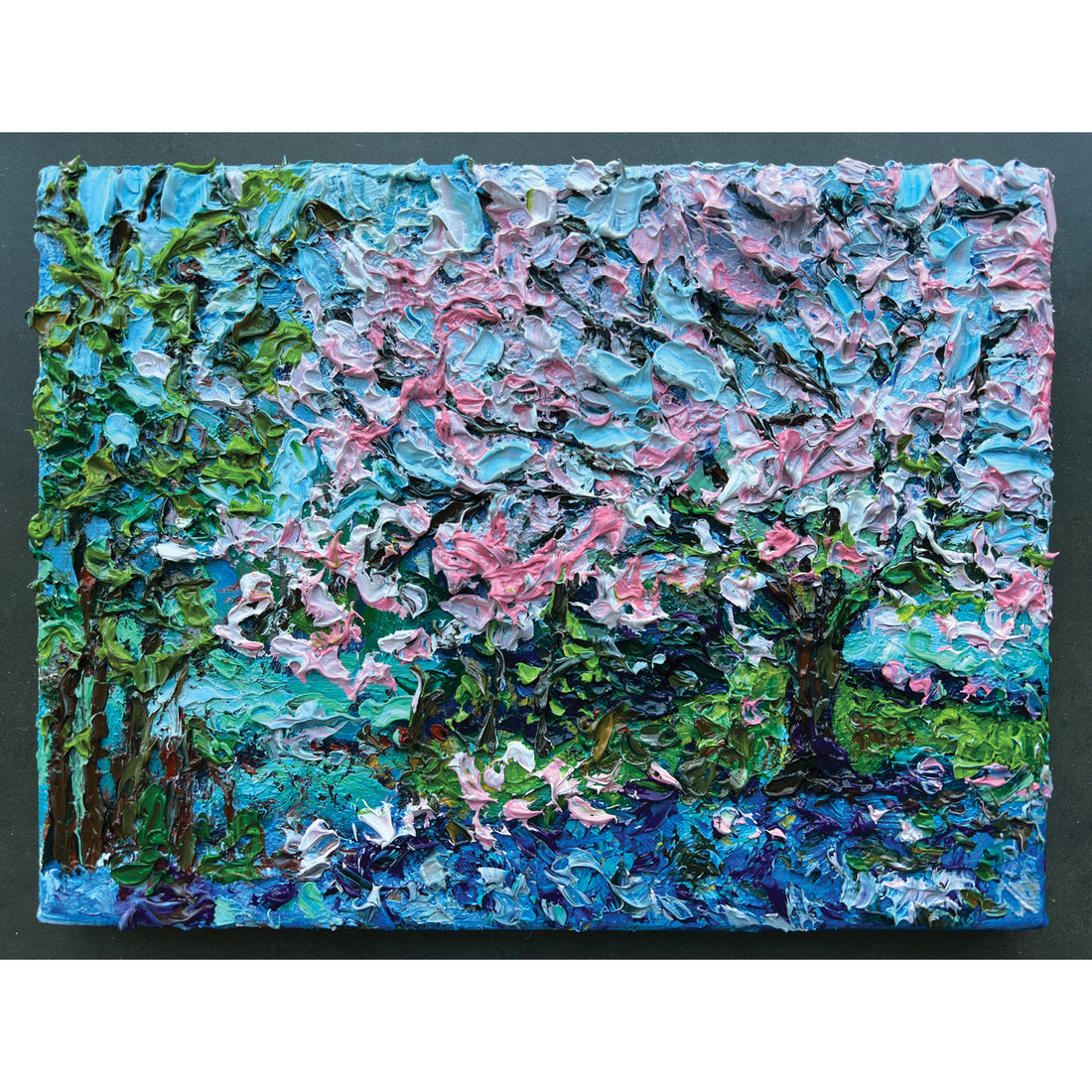 Cherry Blossom Moment, 6" x 8"