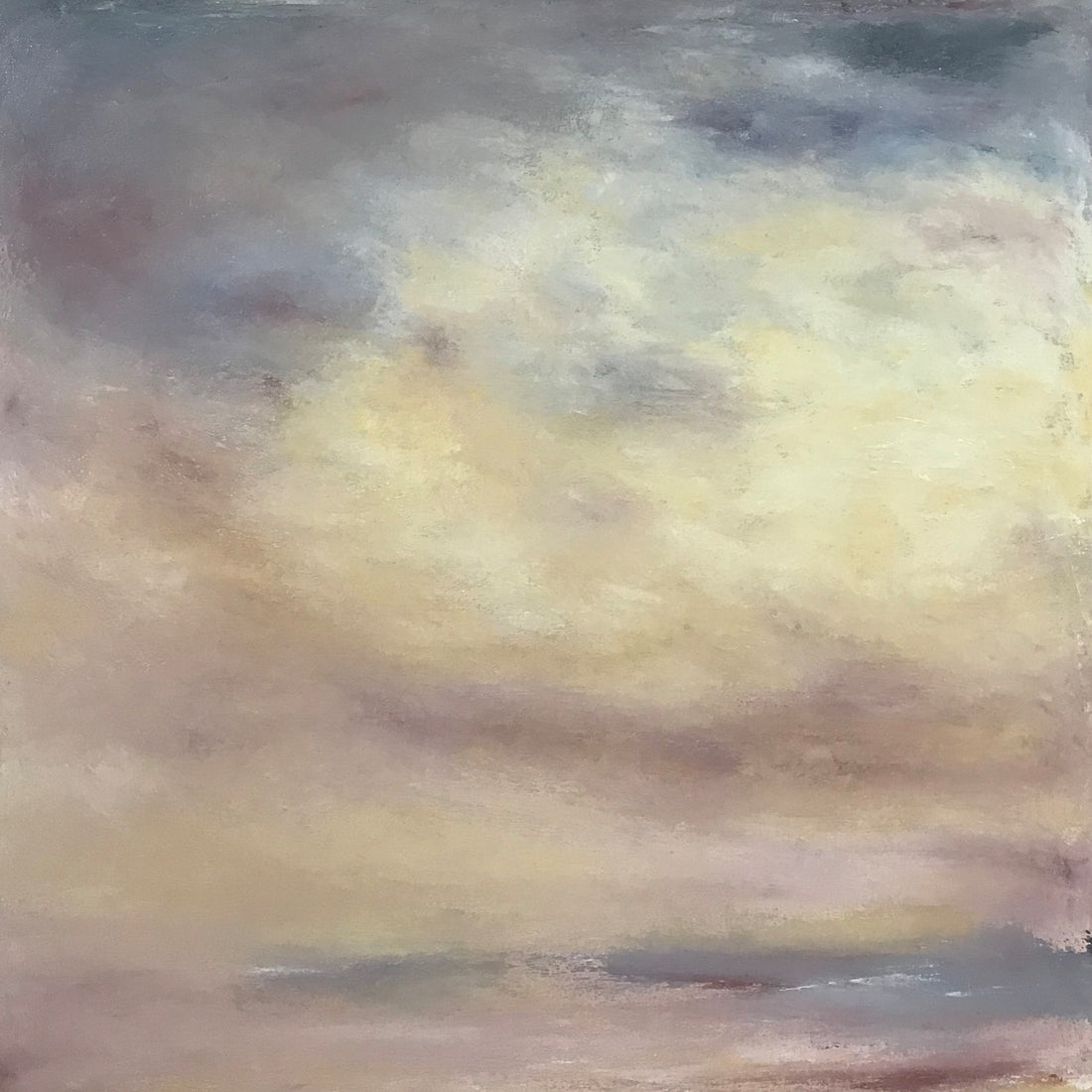 Jacques Descoteaux "Convergence" abstract painting Canadian Artist