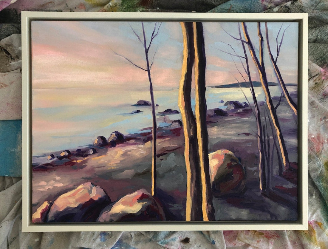 Marta Stares "Your Love is a Lake" landscape painting Canadian Art