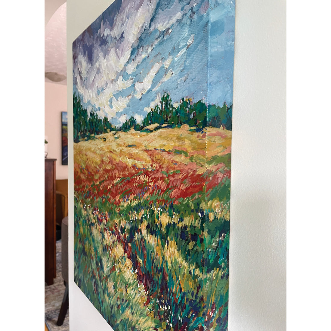 Joanne MacLennan "Hillside Splendour" landscape painting Canadian Artist