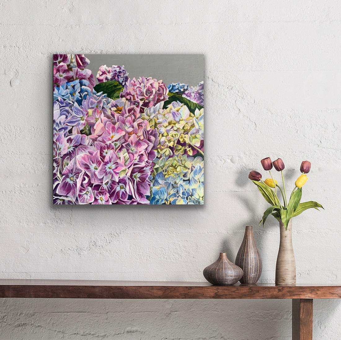 Hydrangea Heaven, 12" x 12"