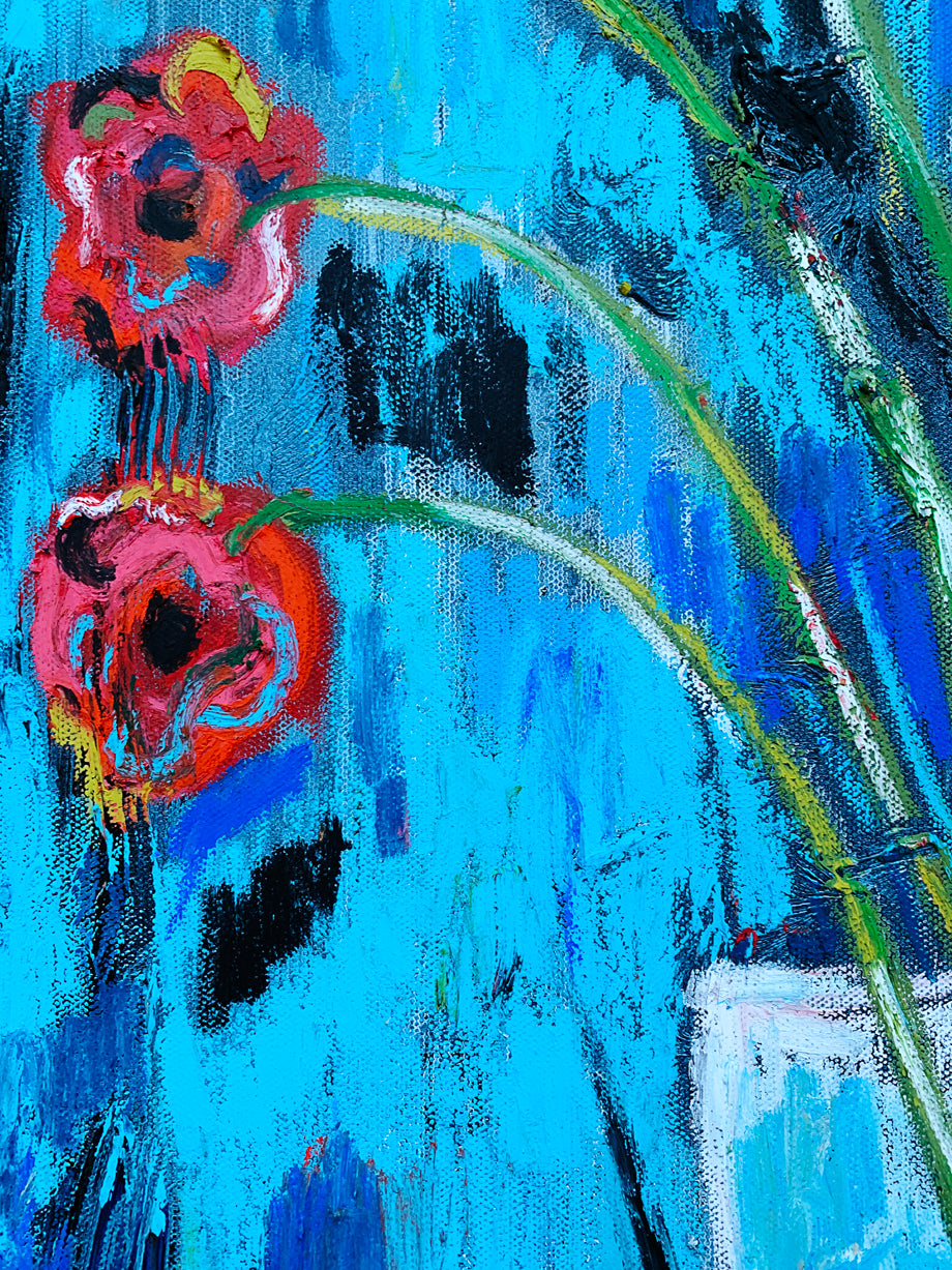 "I Brought You Flowers," 24" x 20"