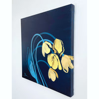 Bibiana Hooper "I Found You, Beautiful 1" abstract floral painting Canadian artist Kefi Art Gallery