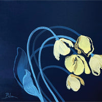 Bibiana Hooper "I Found You, Beautiful 1" abstract floral painting Canadian artist Kefi Art Gallery