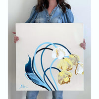 Bibiana Hooper "I found you, Beautiful 2" abstract floral painting Canadian artist Kefi Art Gallery