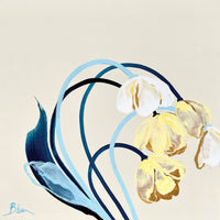 Bibiana Hooper "I found you, Beautiful 2" abstract floral painting Canadian artist Kefi Art Gallery