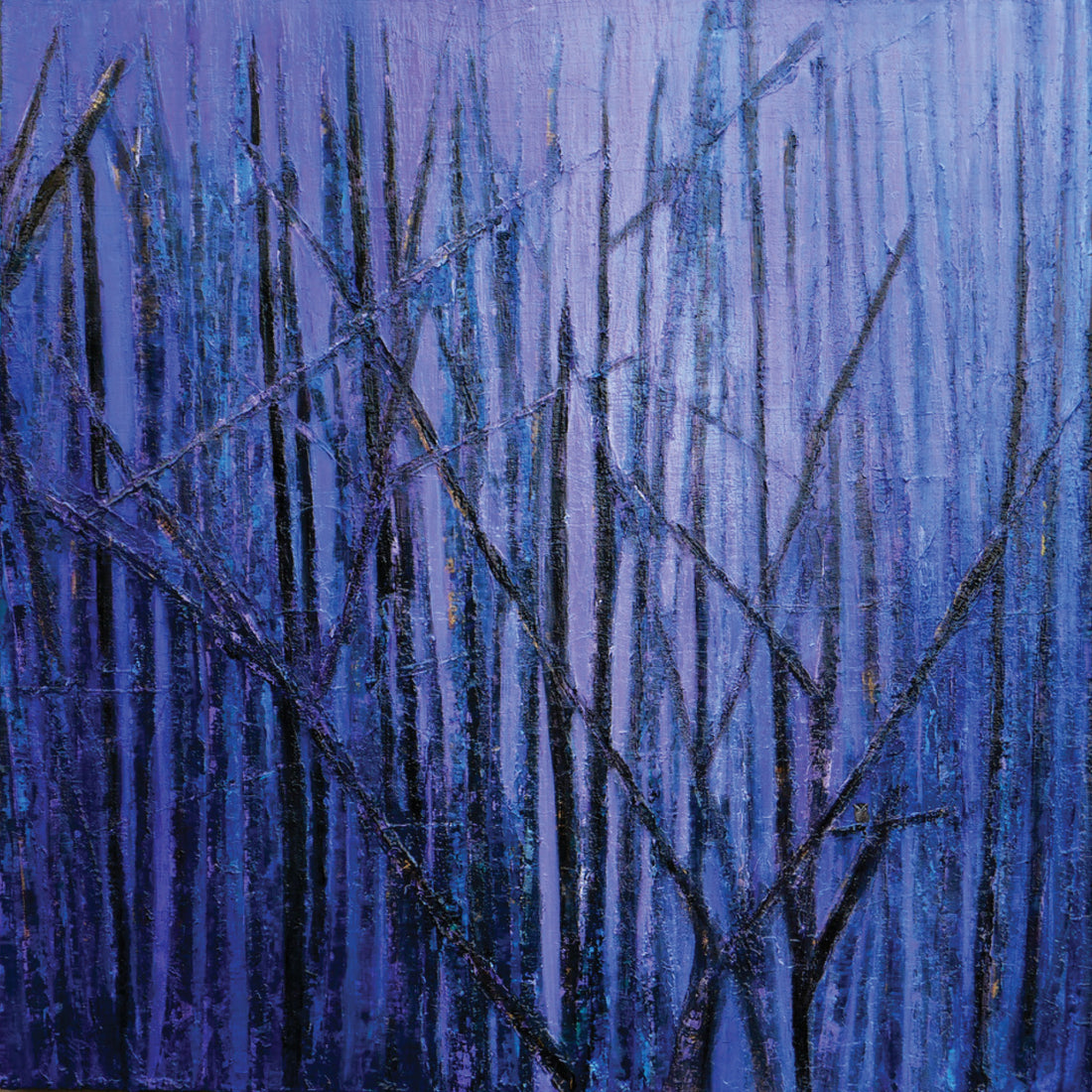 Robbie Kaye "Night Owl" abstract painting American Artist