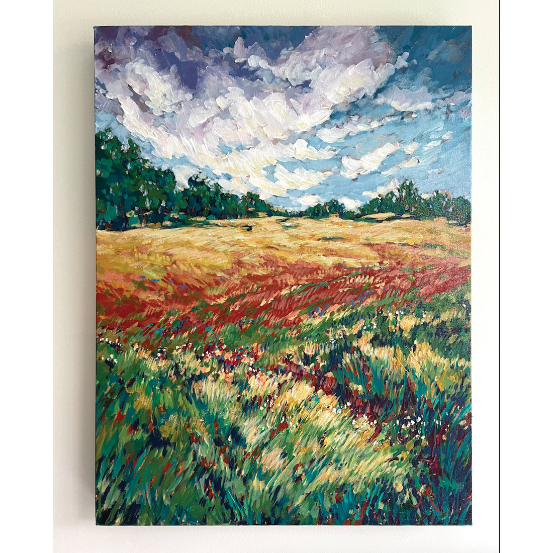 Joanne MacLennan "Hillside Splendour" landscape painting Canadian Artist