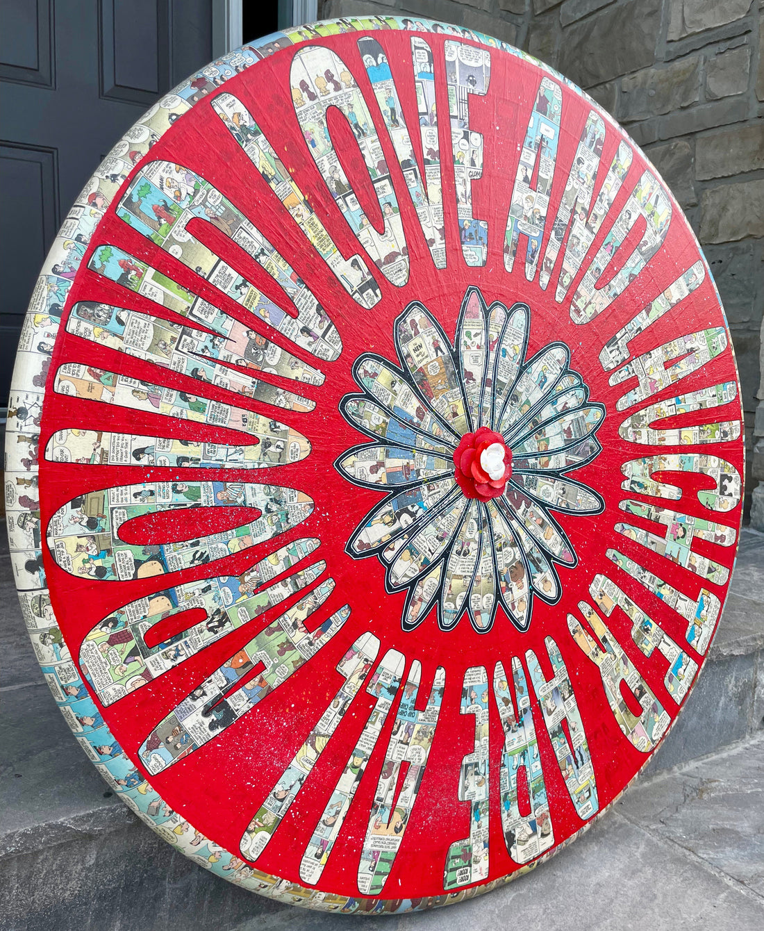 Love and Laughter are all Around, 36" circular