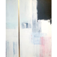 Amber Hahn "New York Minute I" abstract painting Canadian Artist Kefi Art Gallery