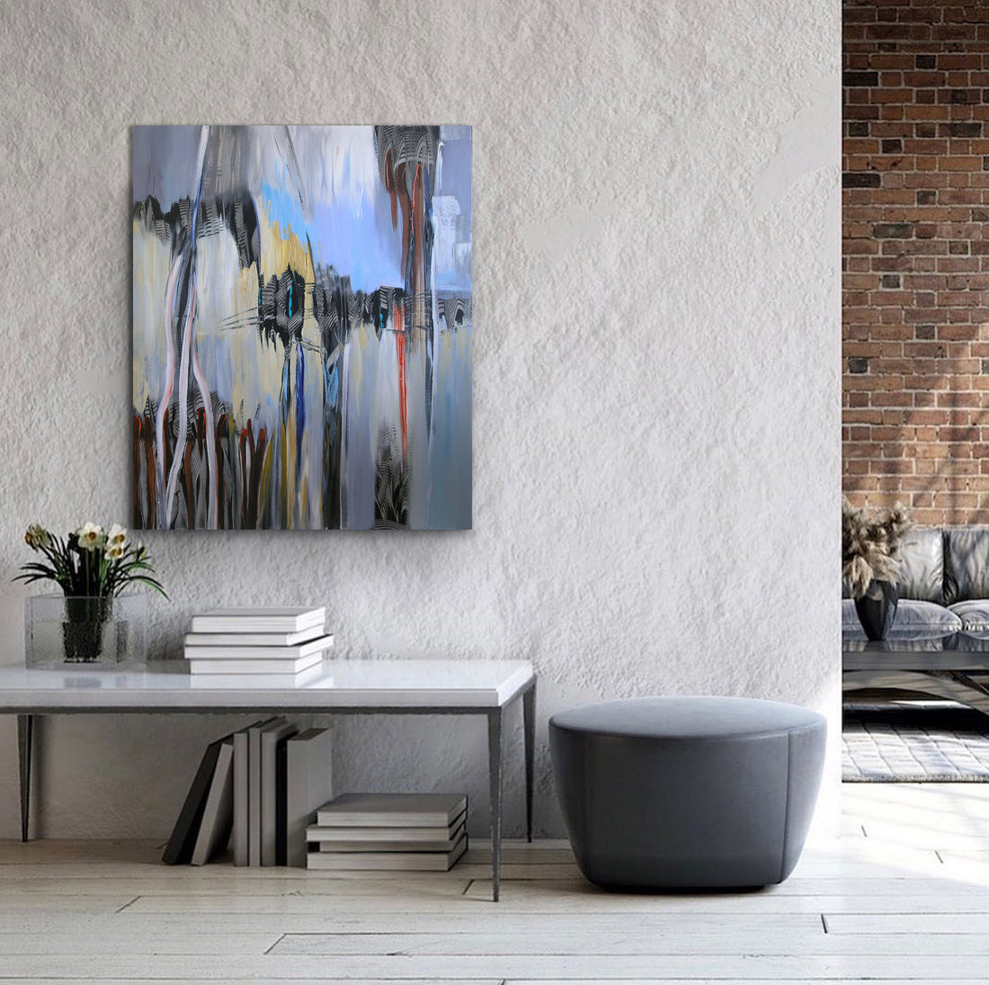 Loretta Kaltenhauser "Back in Black," abstract painting toronto artist