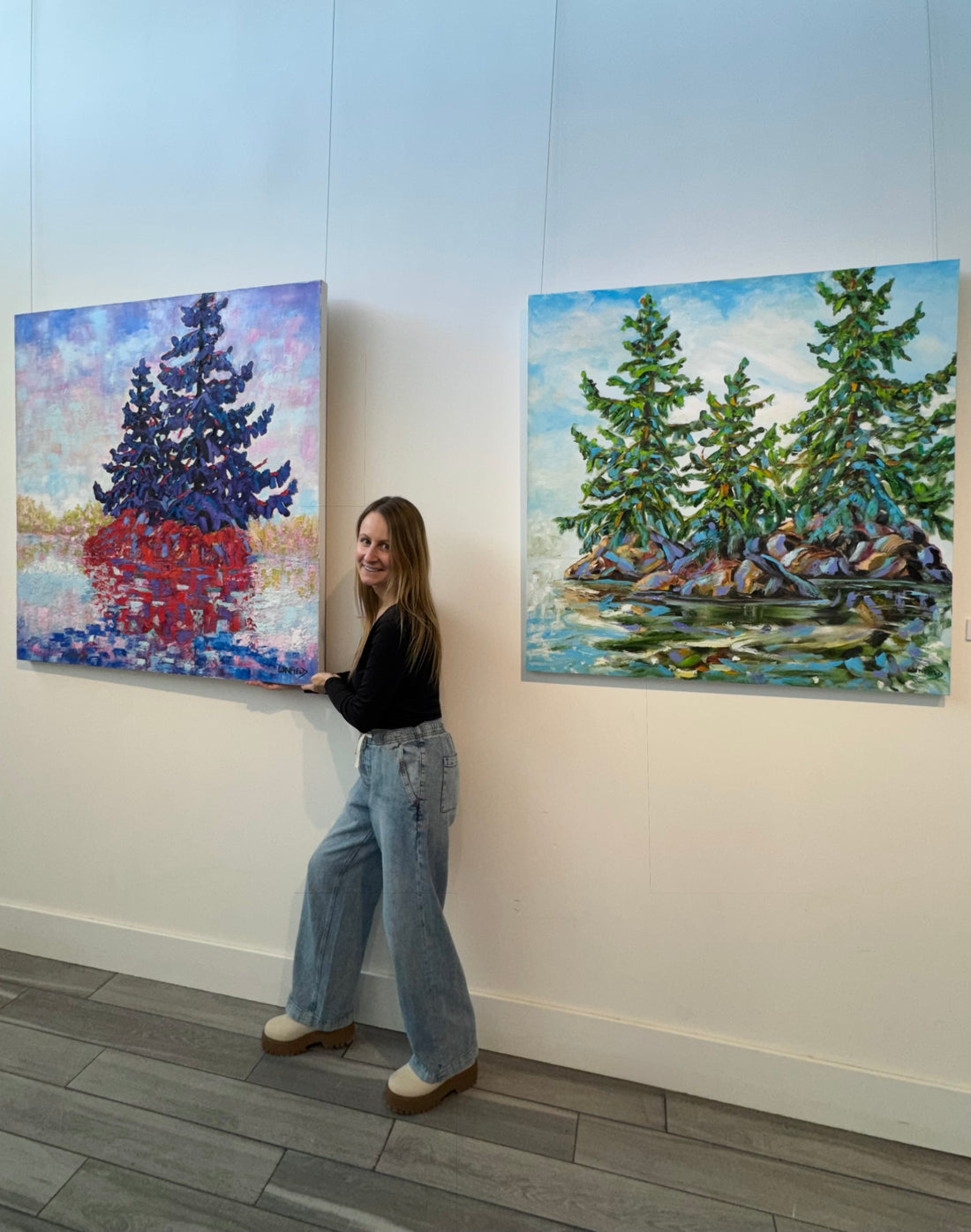 Just Growing, 42" x 42" - Kefi Art Gallery