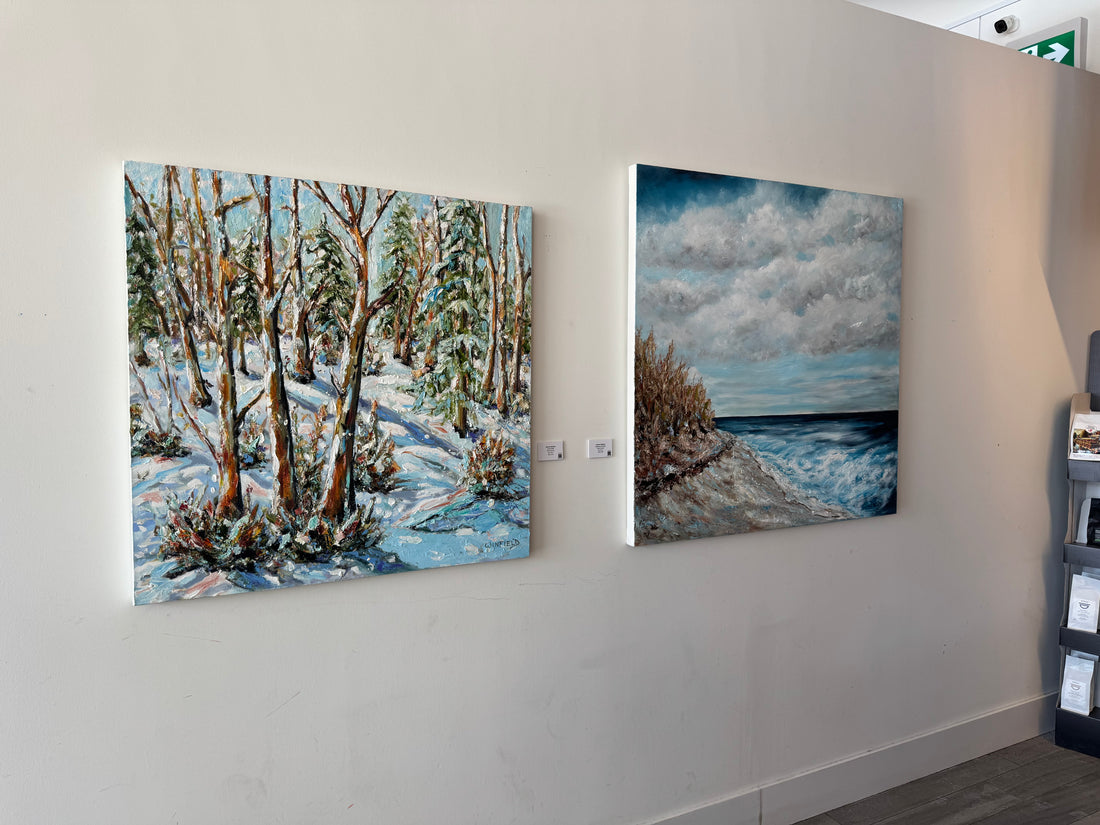 Retreat to the Beach, 42" x 42" - Kefi Art Gallery