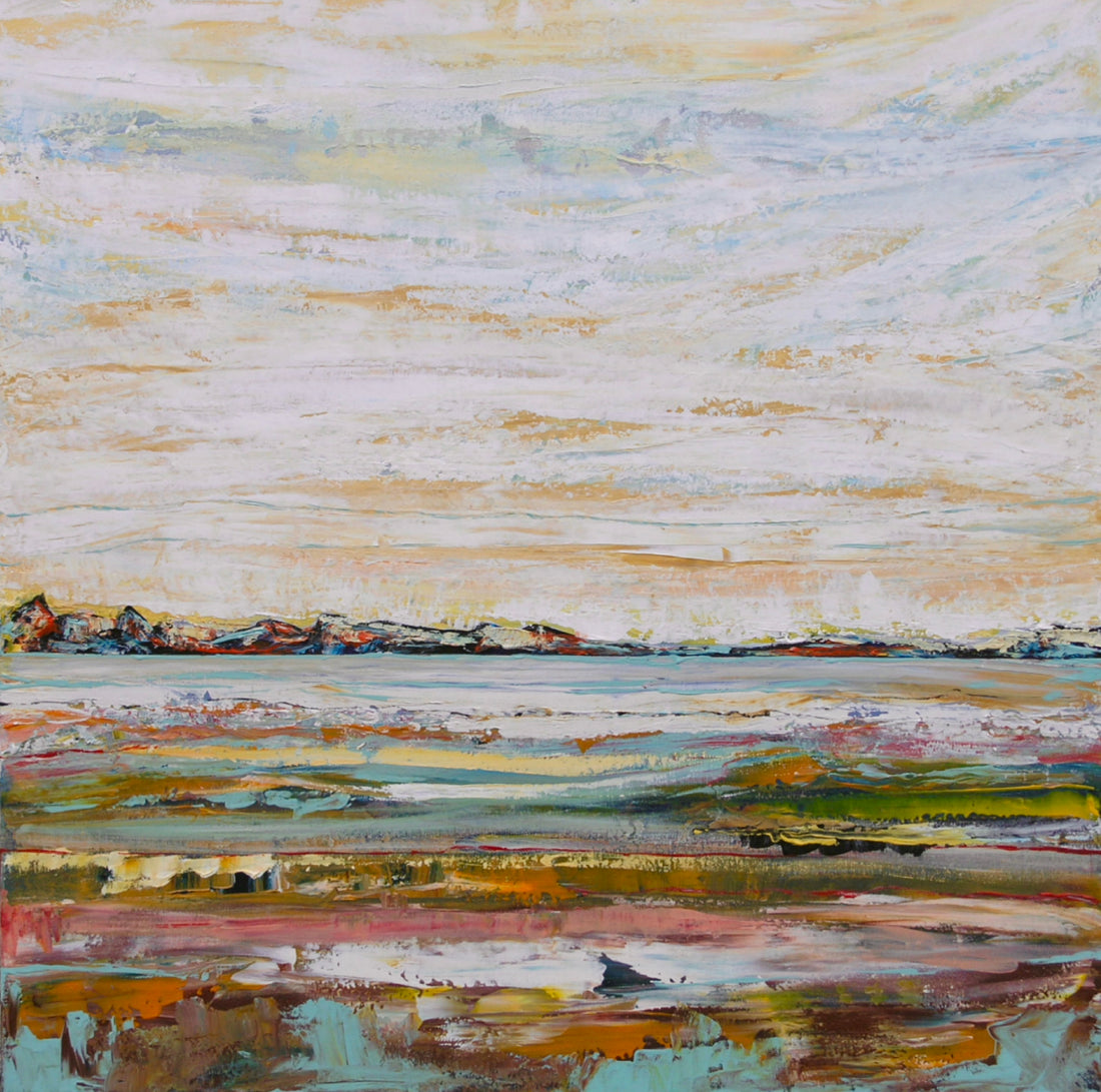 Tequila Sunrise, 36” x 36” - Kefi Art Gallery