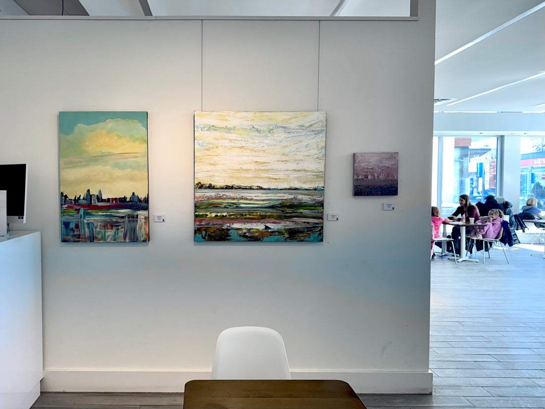 Tequila Sunrise, 36” x 36” - Kefi Art Gallery