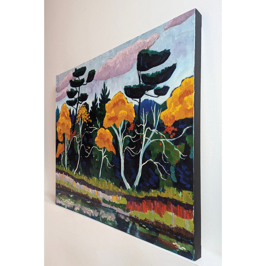Laurel Martin "Forest Rumba" landscape painting Canadian Artist