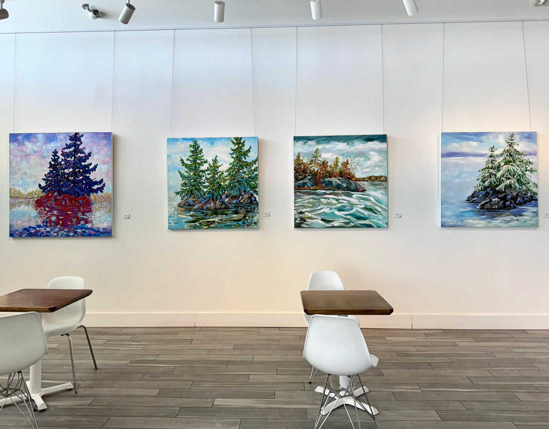 Just Growing, 42" x 42" - Kefi Art Gallery